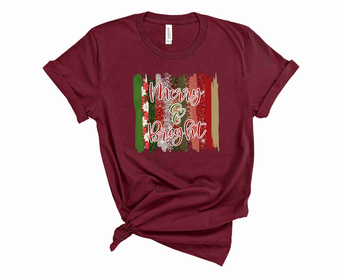 Merry and Bright Paint Strokes - Transfer