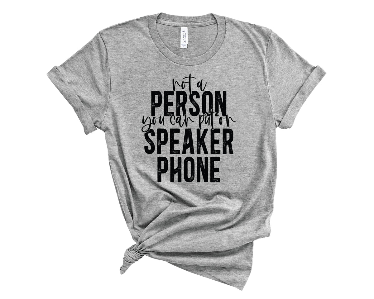 Not A Speaker Phone Person Retro - Transfer