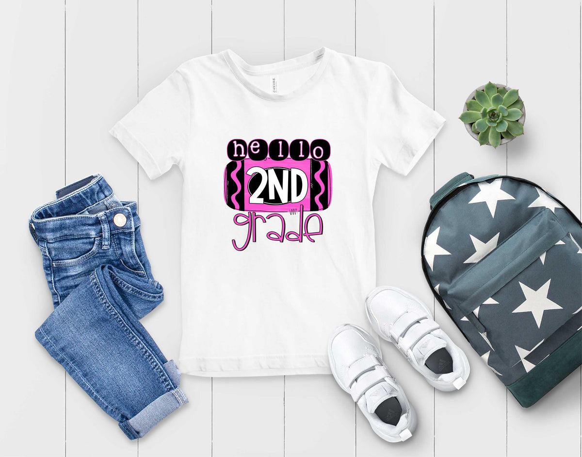 Pink Hello 2nd Grade - Transfer