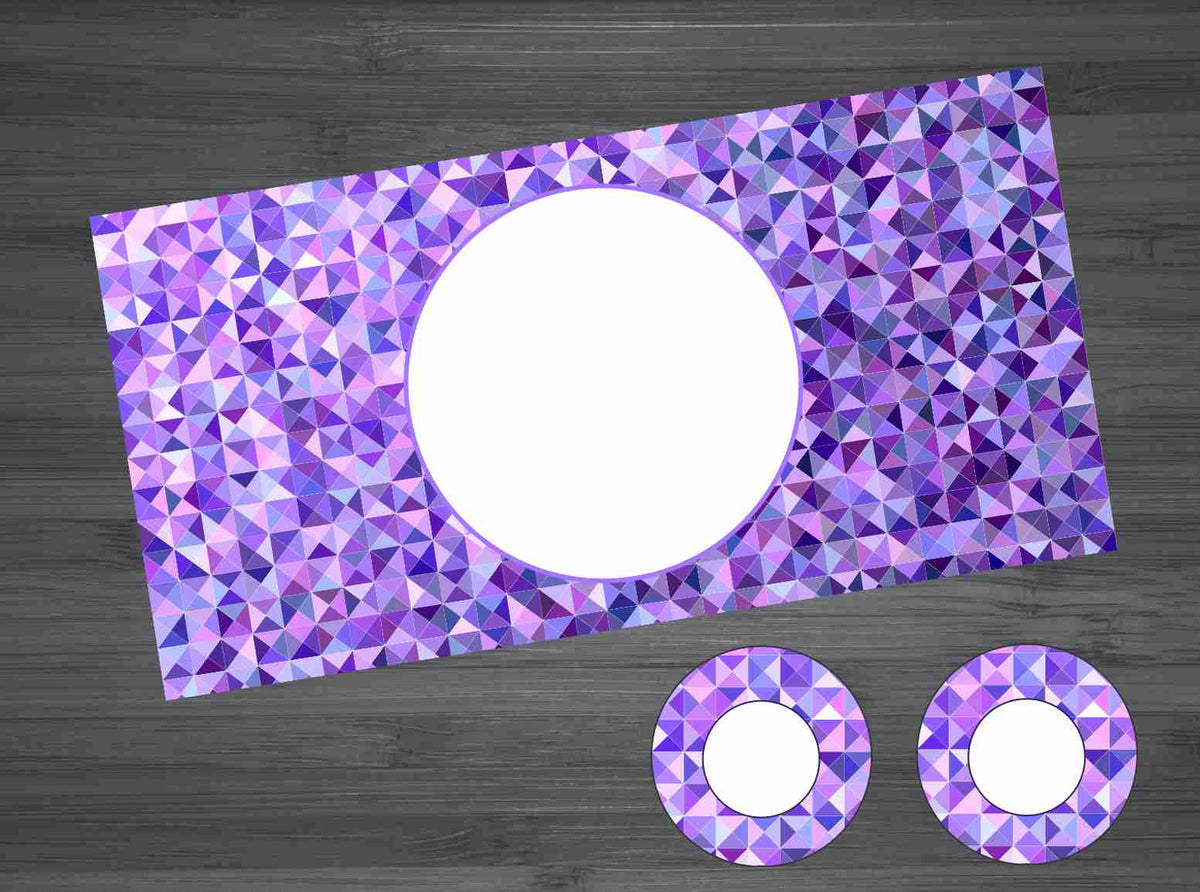 Purple Mosaic Print Car Kit