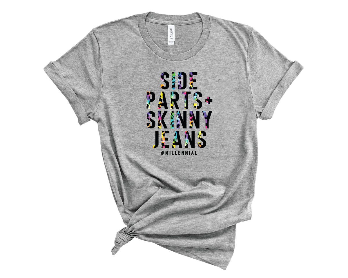Side Parts Half Rainbow Leopard - Transfer