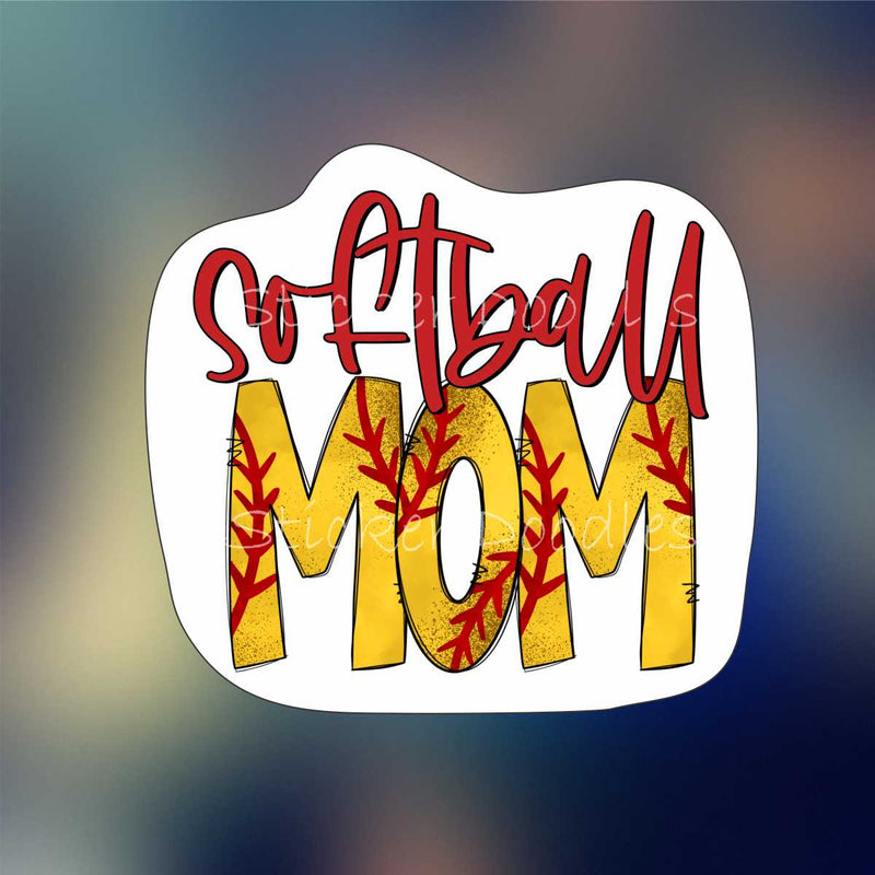 Softball mom 1 - Sticker