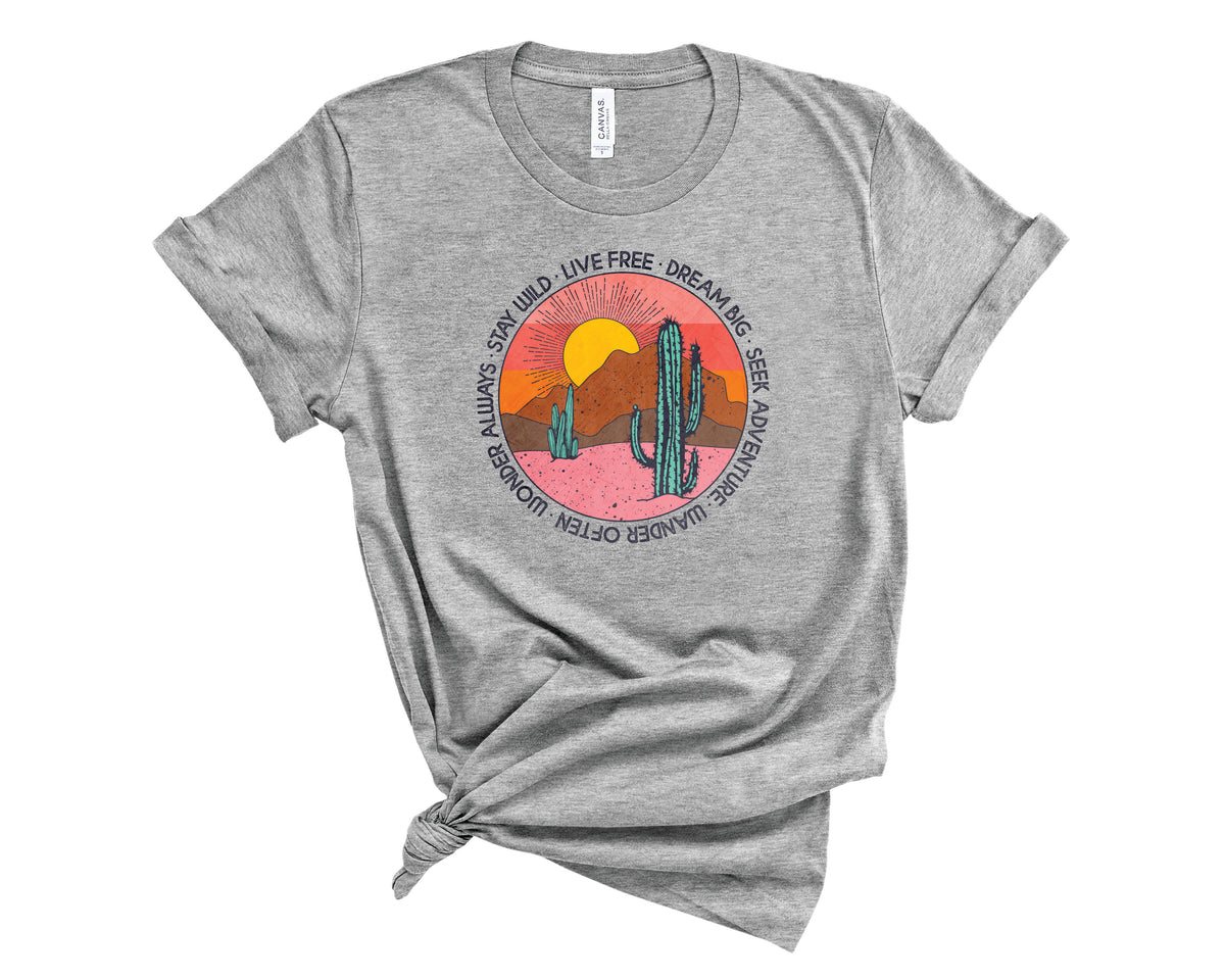 Stay Wild Retro Desert - Transfer