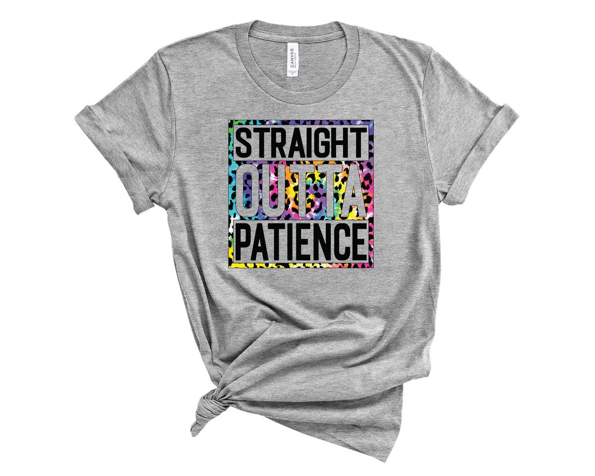 Straight Outta Patience Colorful Leopard - Transfer