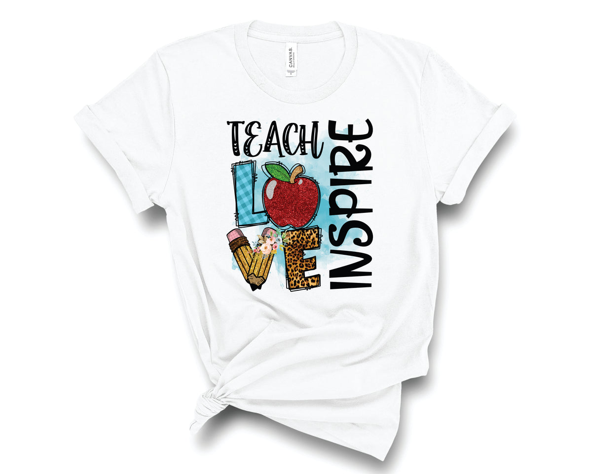 Teach Love Inspire Glitter - Transfer