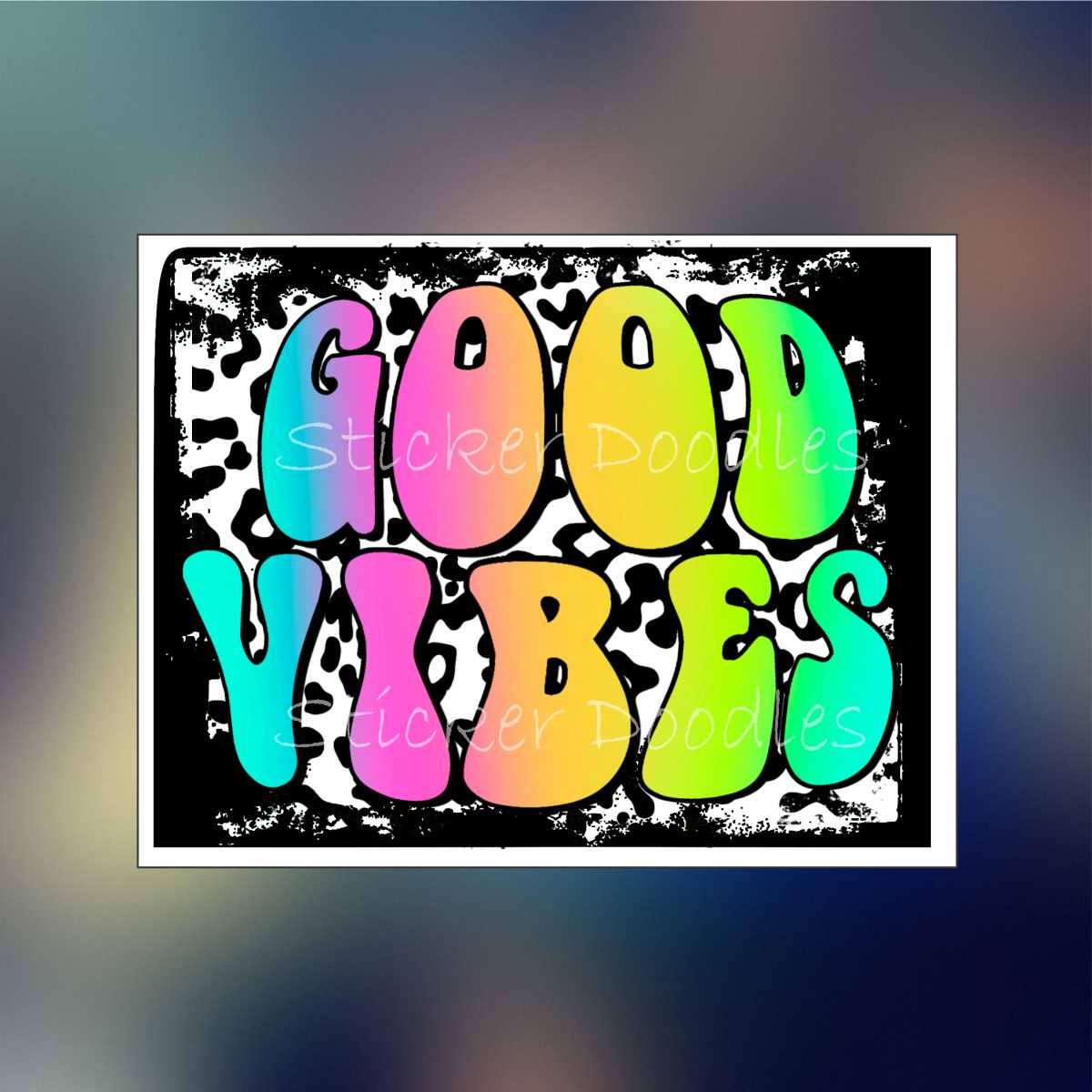 Tie Dye Good Vibes Sticker