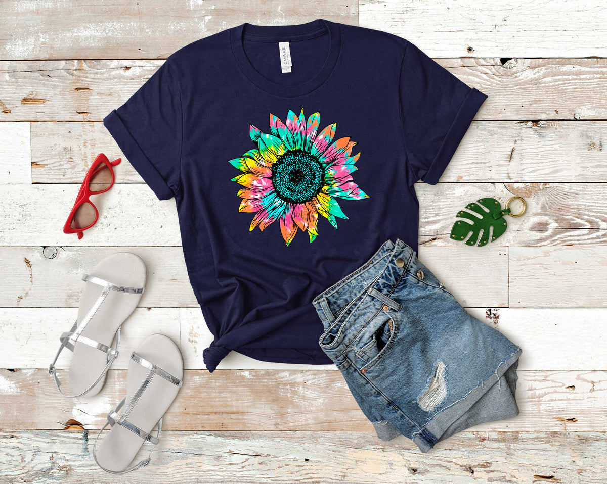 Tie dye sunflower - Transfer