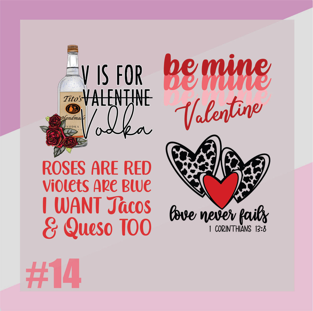 Valentines Day Gang Sheet #14