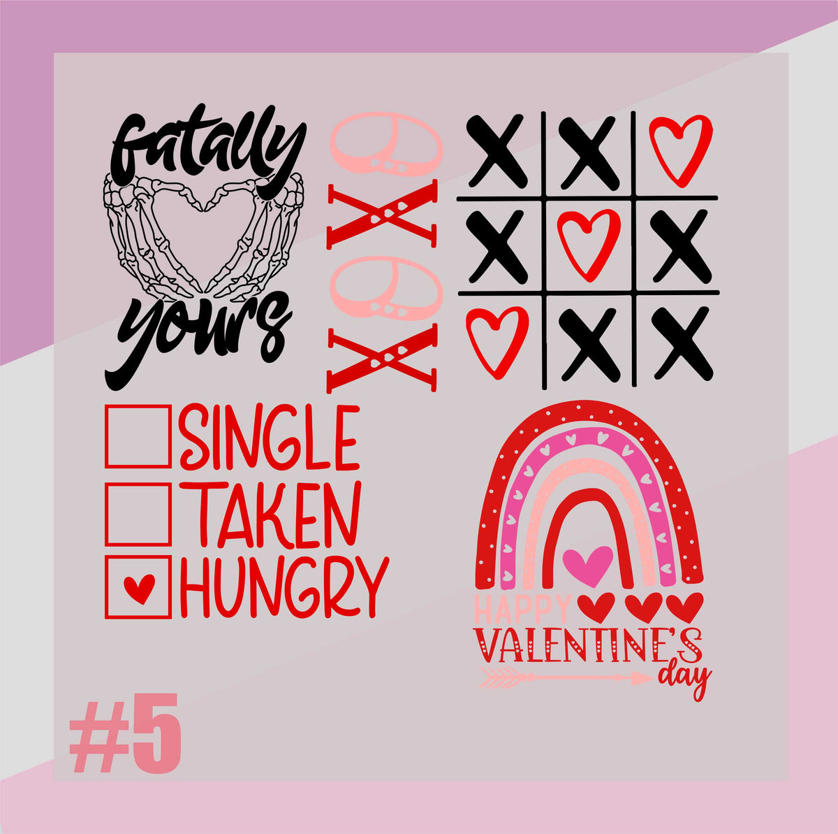 Valentines Day Gang Sheet #5