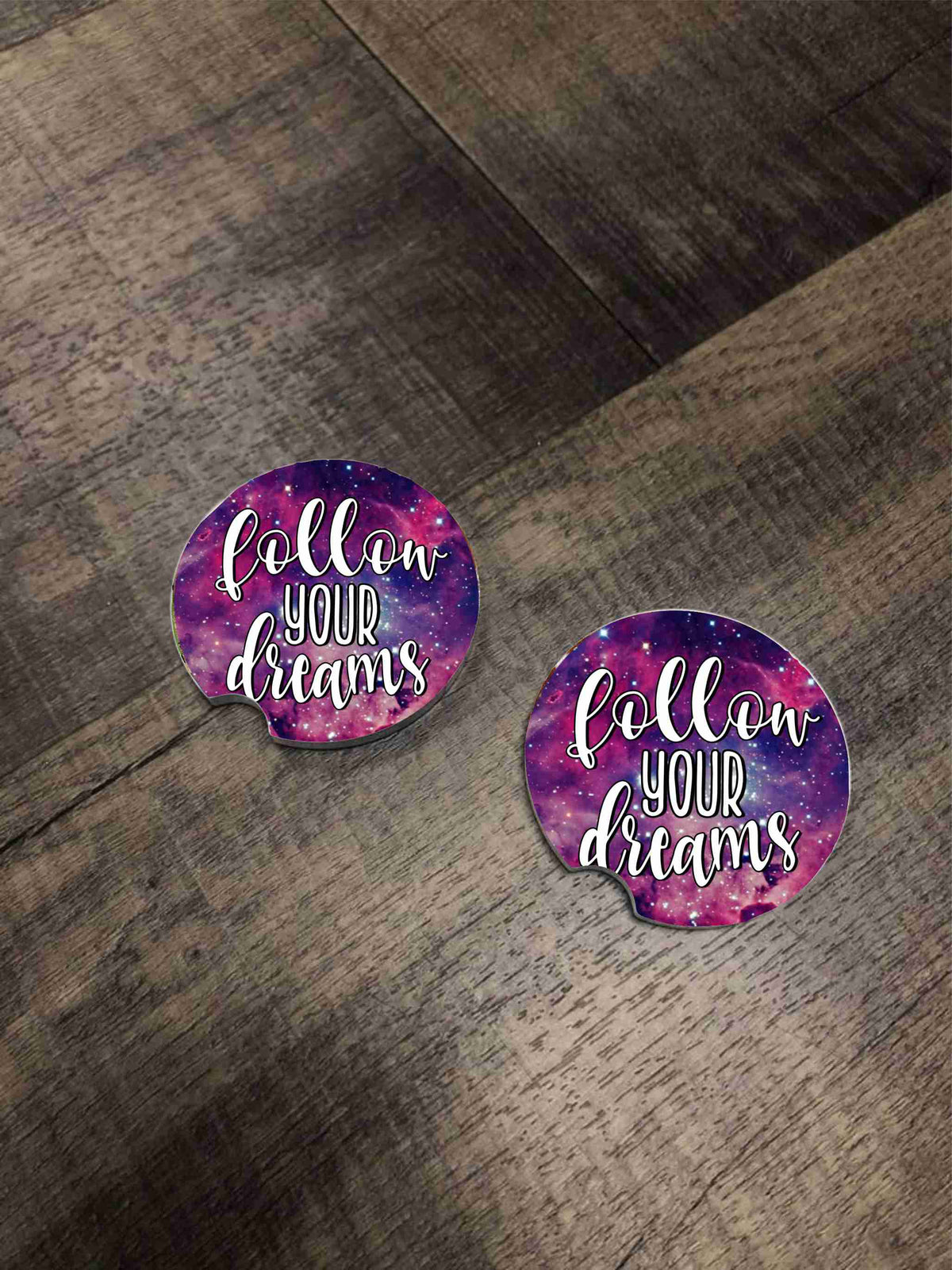 Car Coasters - Follow Your Dreams