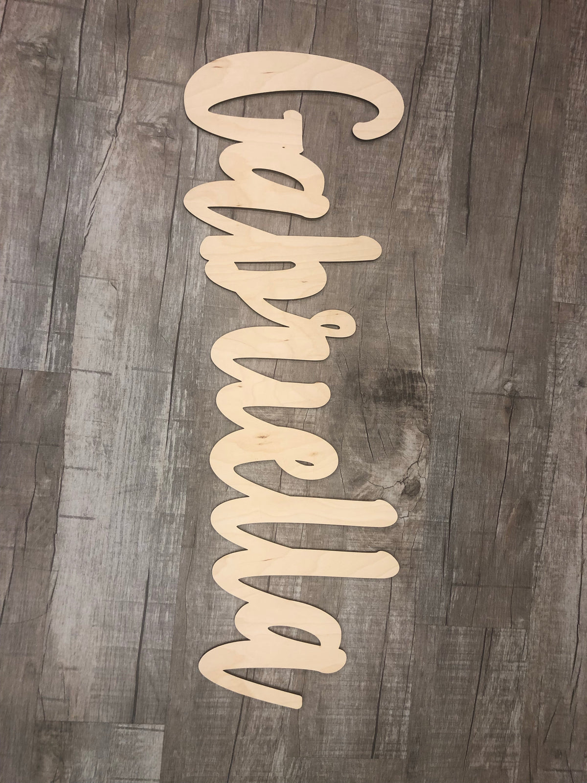Custom name cut out