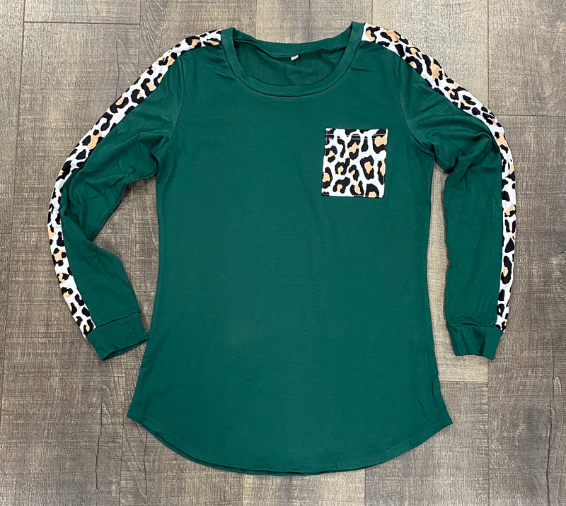Green Leopard Long Sleeve
