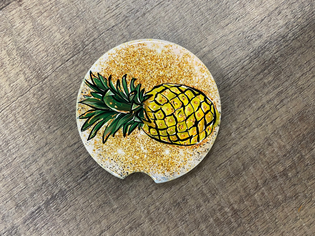 Sublimation Blank Car Coaster - 2.56" - Round w/Divot
