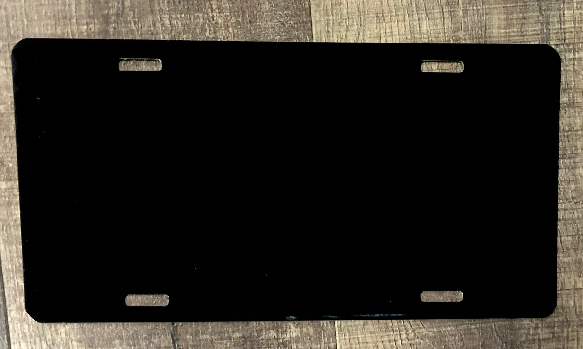 Black License Plate