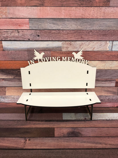 In Loving Memory Sublimation Bench
