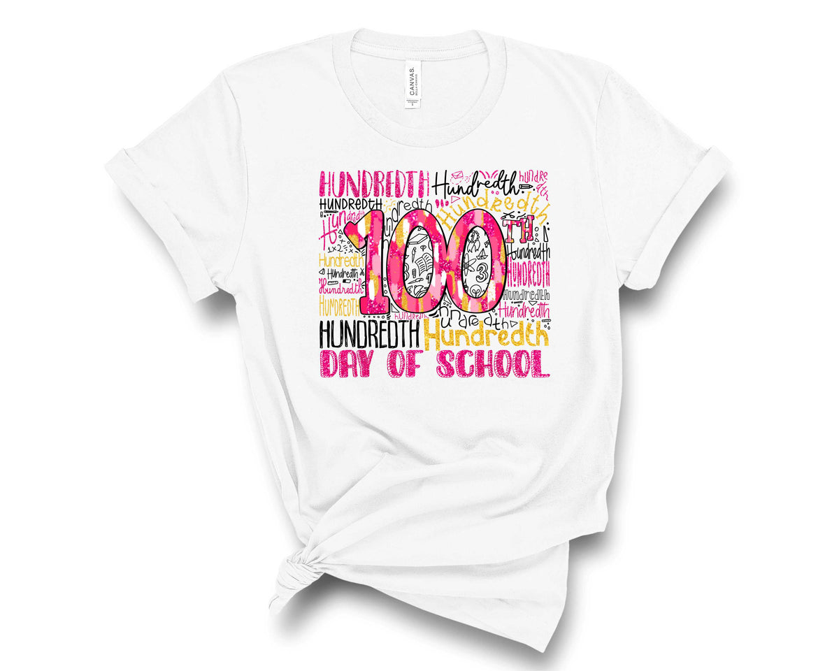 100 days of school typography - Transfer