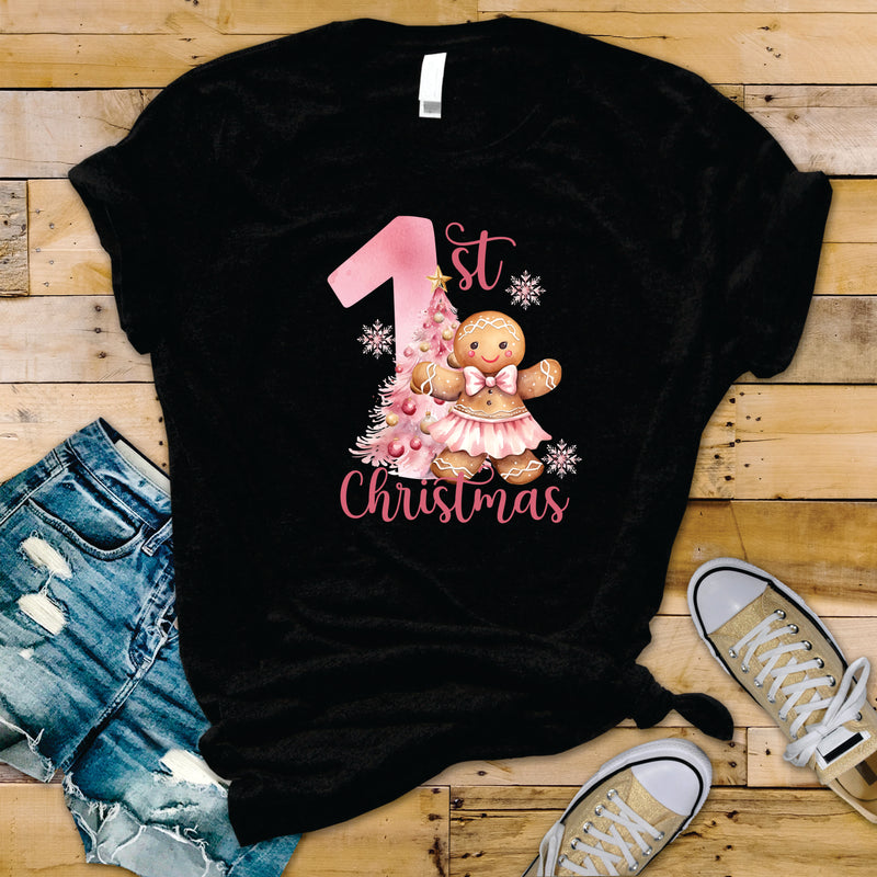 1st Christmas Gingerbread Girl - Transfer