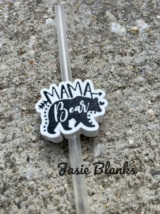 Mama Bear - Straw Topper