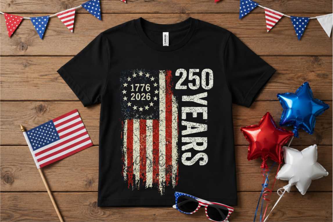 250 Years Flag - Transfer