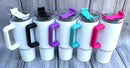 40oz Colored Handle Sublimation Tumbler