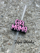 Girl Mama Pink - Straw Topper