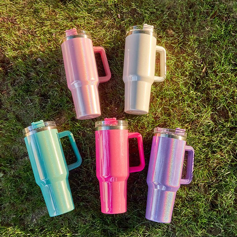 Sublimation Shimmer 40 oz Tumbler w/ Handle