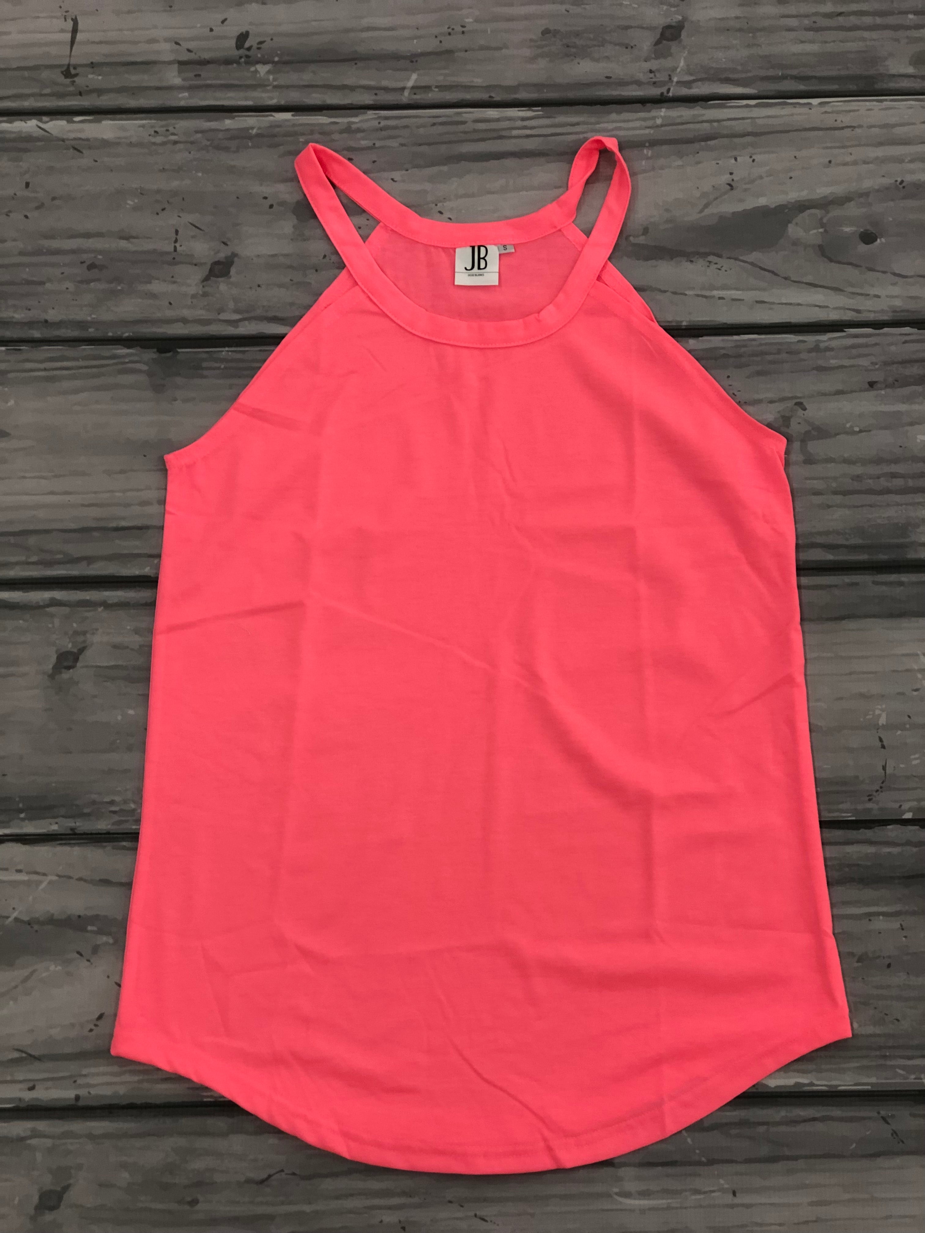 Pink Rocker Tank Rocker Tank- Neon Pink