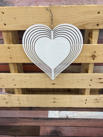 Sublimation Wind Spinner-HEART