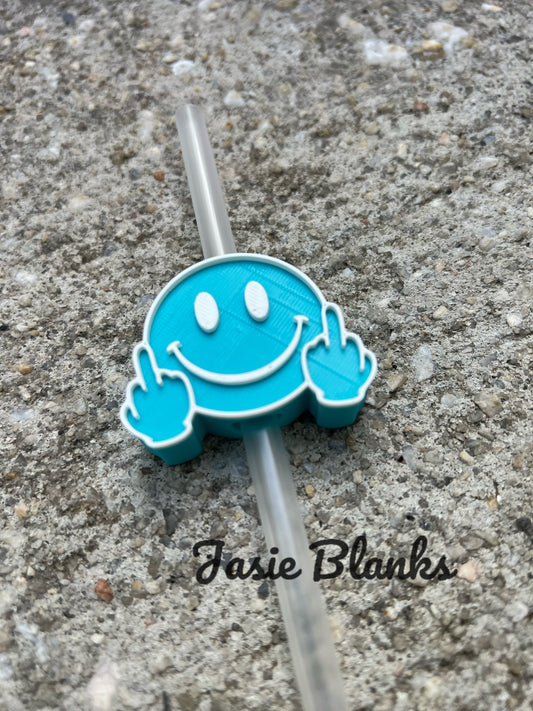 Teal Middle F - Straw Topper