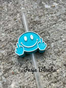 Teal Middle F - Straw Topper