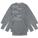 Polyester Long Sleeve T-Shirt - Heather Grey