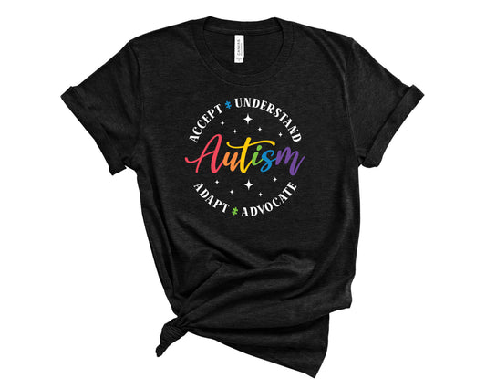 Autism Accept Understand- white - Transfer