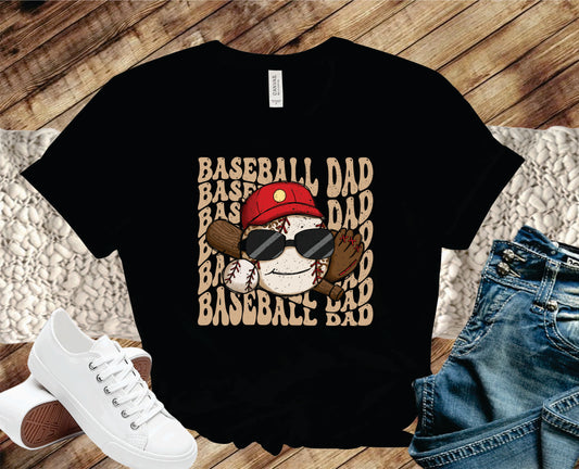 Baseball Dad Stacked - Transfer