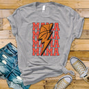 Basketball MAMA Stacked Bolt - Transfer