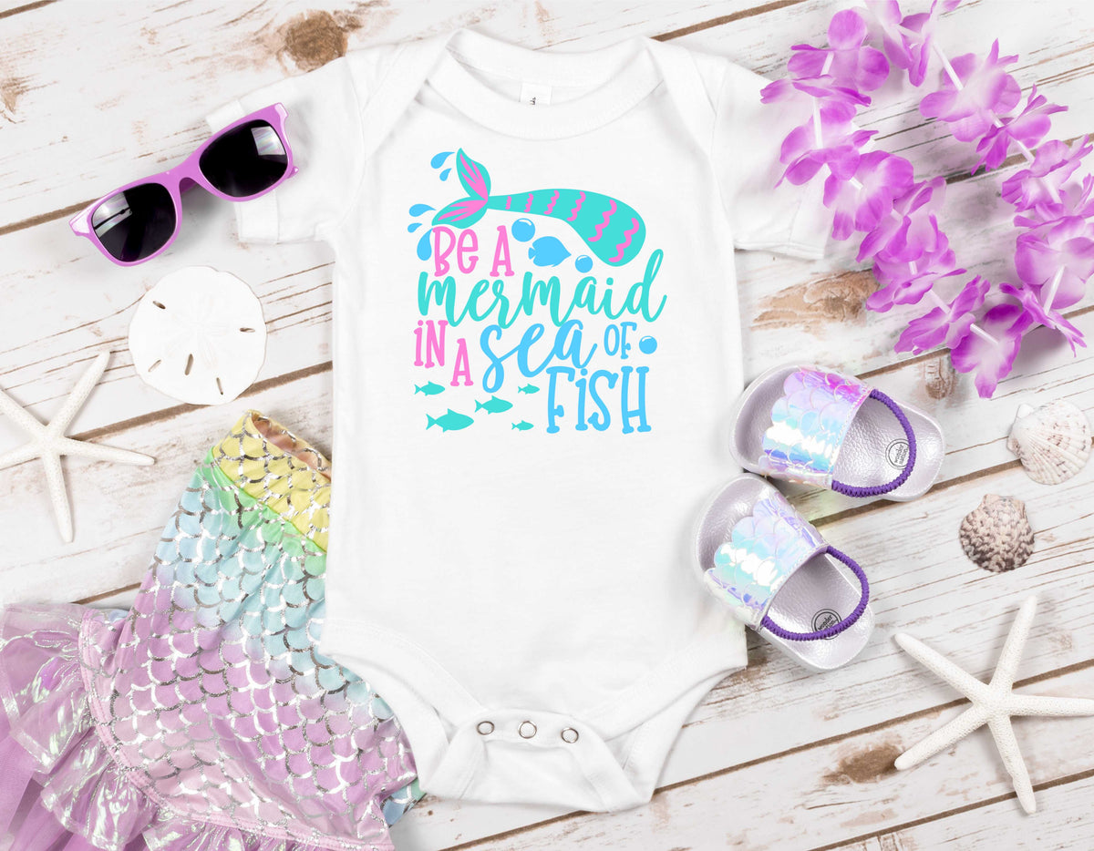 Be A Mermaid In Fish - Transfer