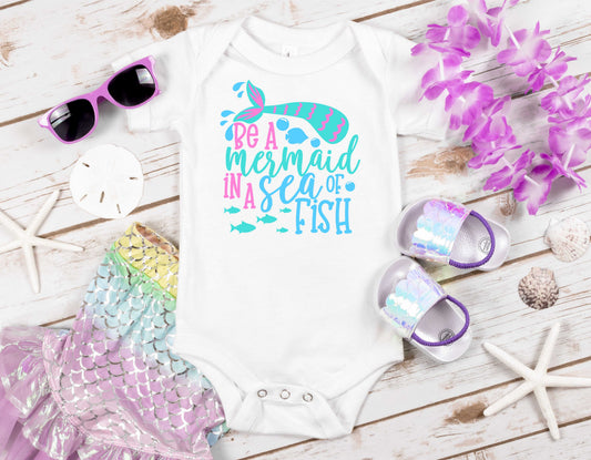 Be A Mermaid In Fish - Transfer