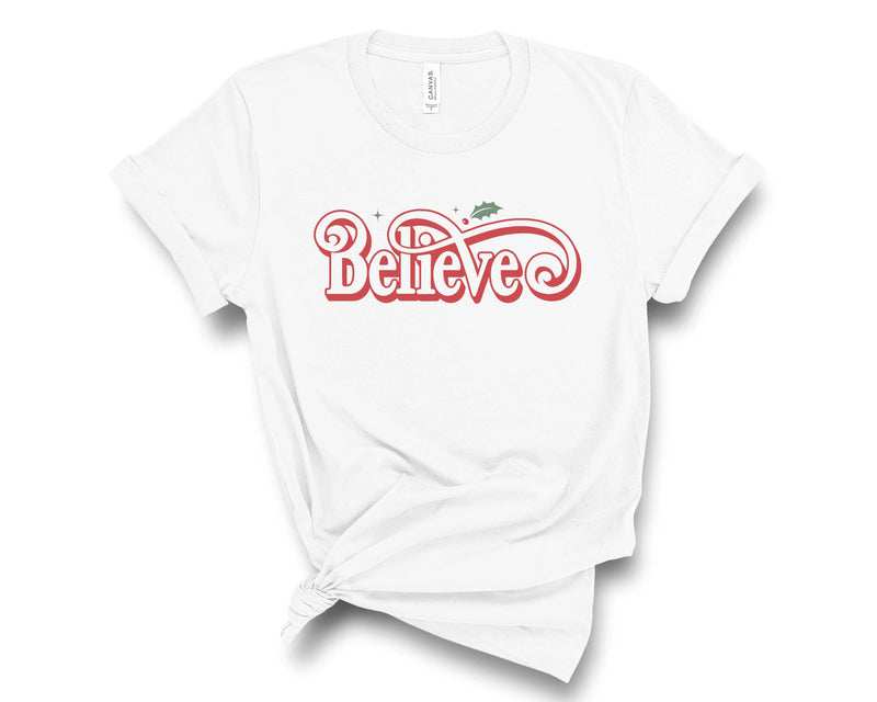 Believe Red & Holly - Graphic Tee