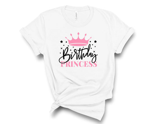 Birthday Princess with Crown-black - Transfer