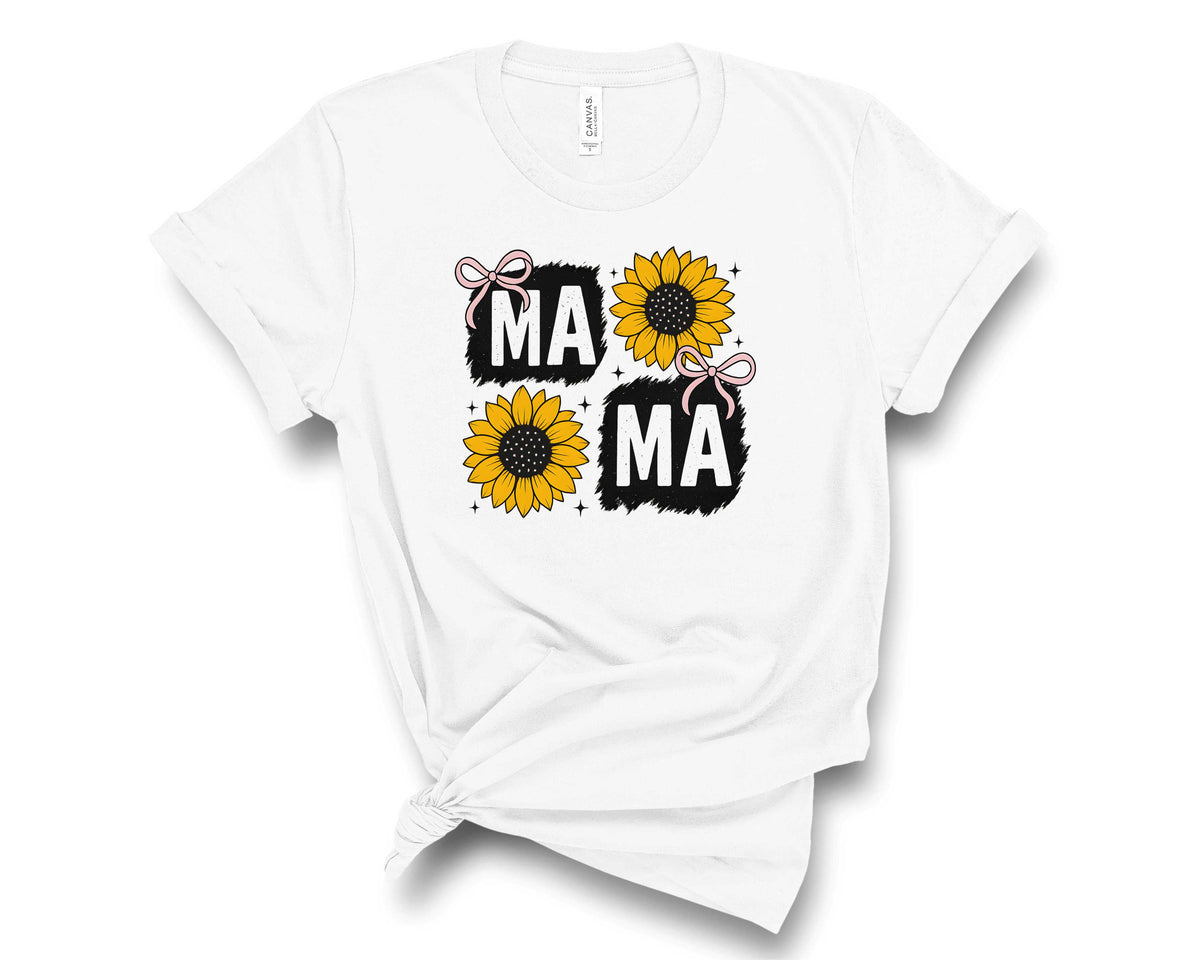 Block Mama with Sunflowers - Transfer