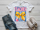 Blue Striped Pencil Bow Grade - Transfer