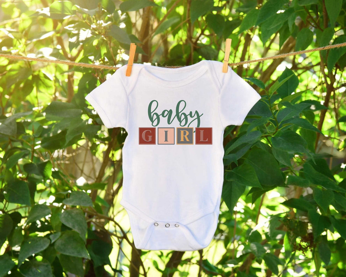 Boho Baby Girl Blocks- Transfer