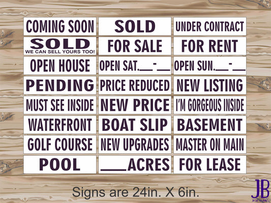 Real Estate Riders - DARK PURPLE - DOUBLE SIDED