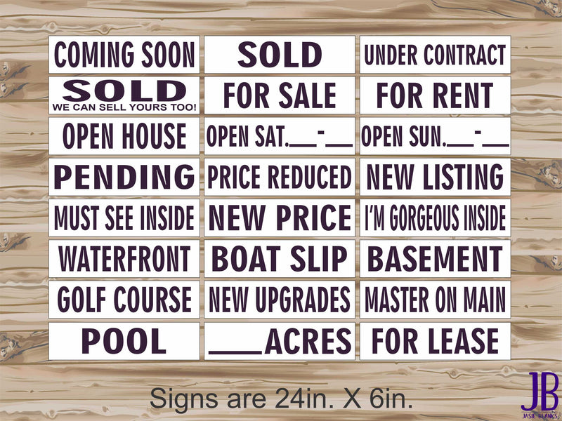 Real Estate Riders - DARK PURPLE - DOUBLE SIDED