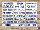 Real Estate Riders - NAVY BLUE- DOUBLE SIDED