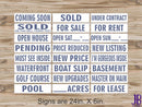 Real Estate Riders - SLATE BLUE - DOUBLE SIDED