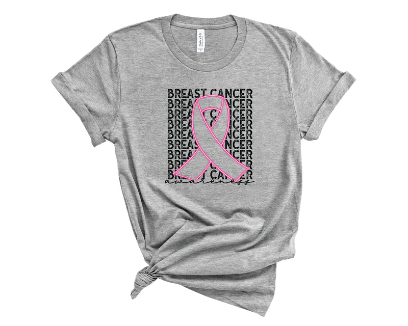 Breast Cancer Awareness Stacked Neon - Transfer