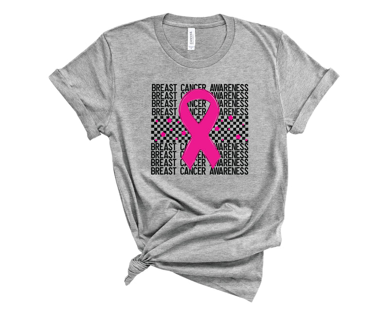 Breast Cancer Awareness Stacked Solid Pink - Transfer
