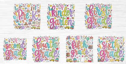 Bright School Supplies Grade - Transfer