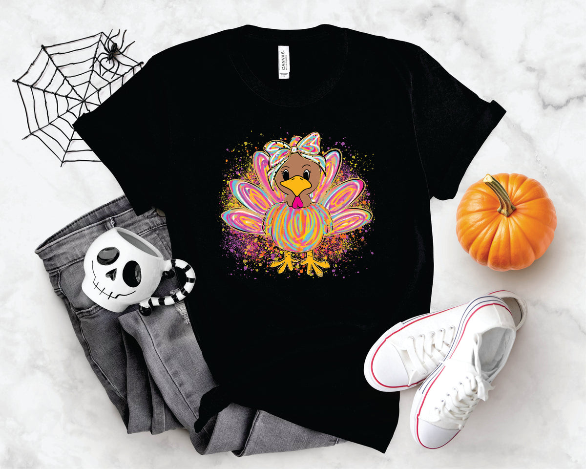 Bright Splatter Turkey - Transfer
