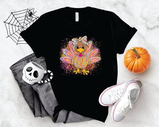 Bright Splatter Turkey - Transfer